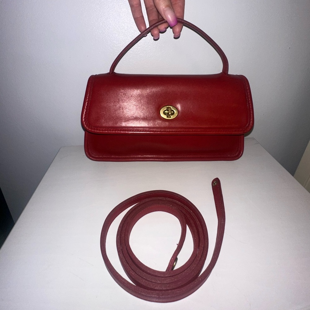 Vintage Coach Geometric Clutch Bag!